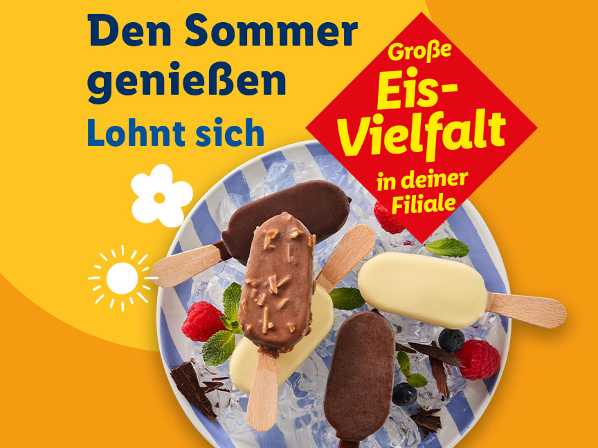 Den Sommer genießen – Lohnt sich: Große Eisvielfalt in deiner Filiale